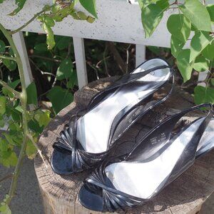 Black Calvin Klein Sling Back Black Shoes